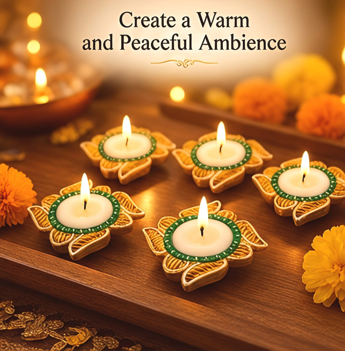 Decorative Diya Set