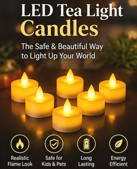 LED Tea Lights (Pack of 6)