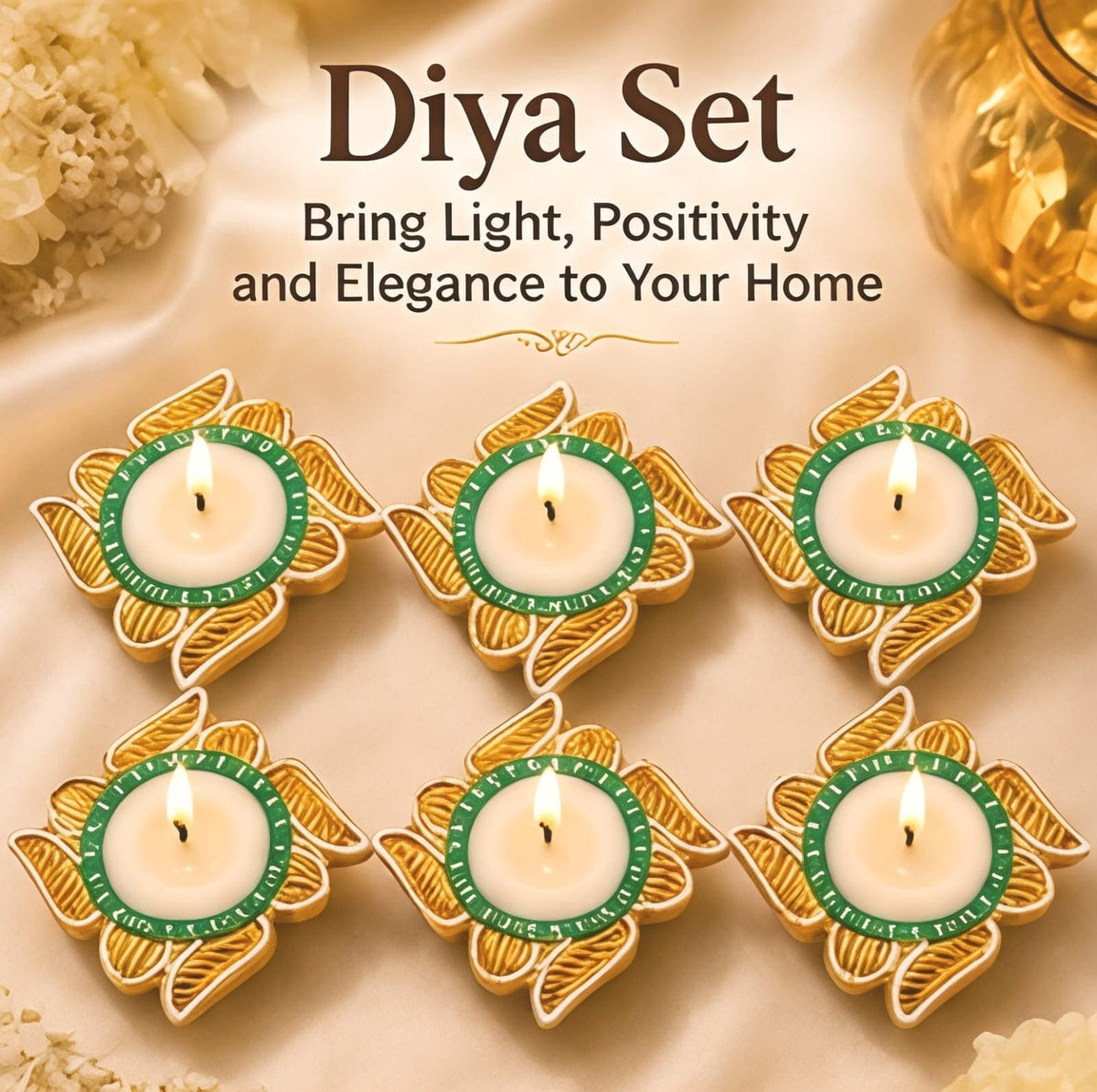 Decorative Diya Set