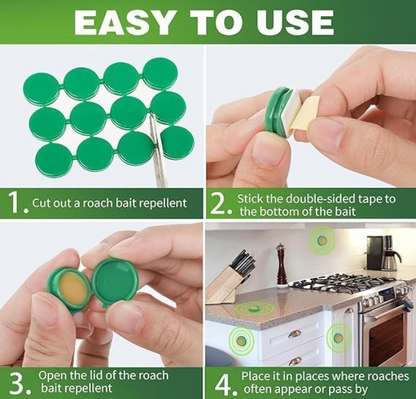 Roach Repellent Discs – Powerful Long-Lasting Cockroach Protection for Home & Kitchen