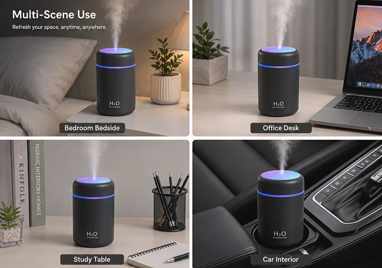 Colourful Night Light H2O Humidifier