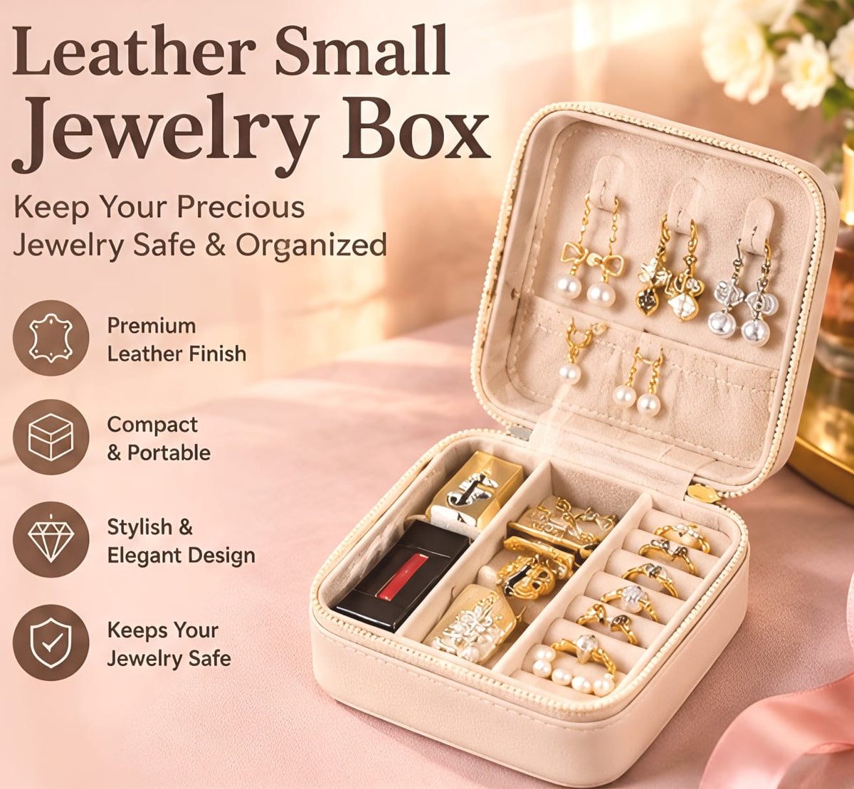 Leather Small Jewelry Box