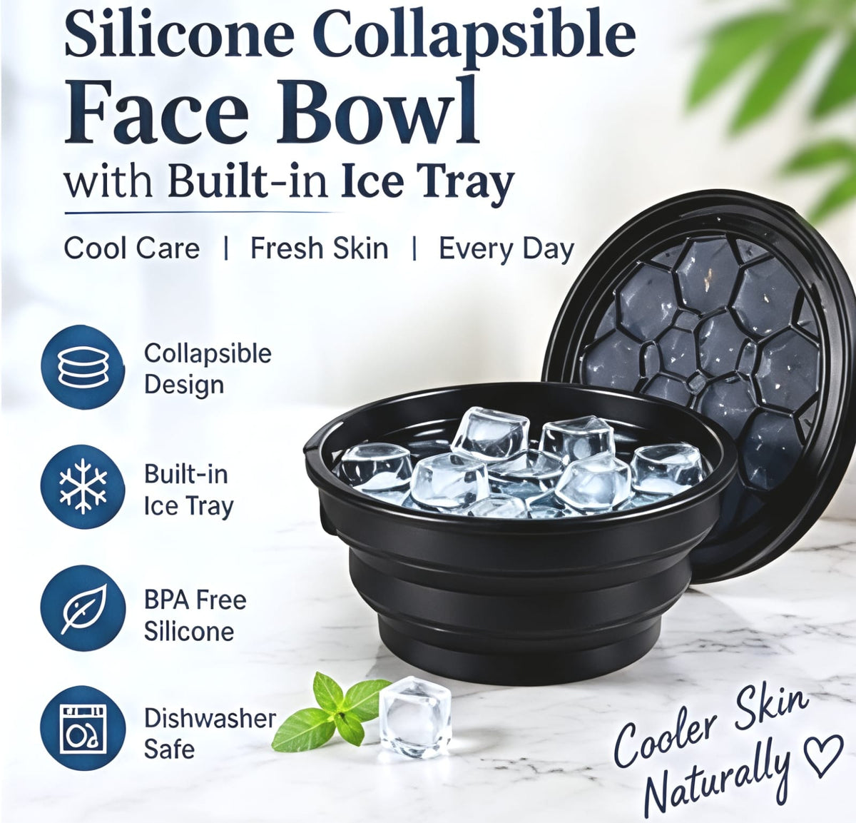 Silicon Ice Face Bowl