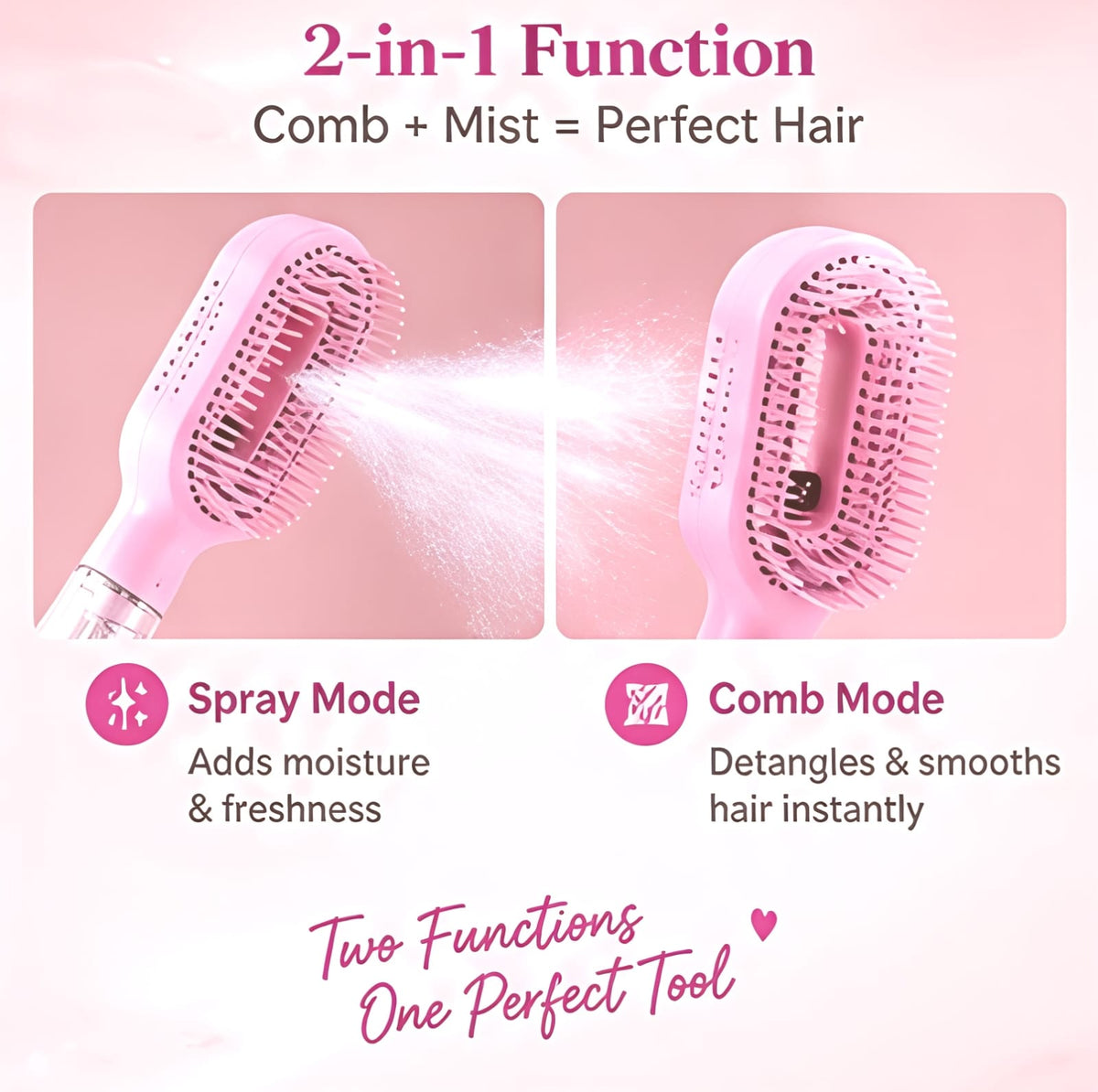 2-in-1 Spray Comb for Hair