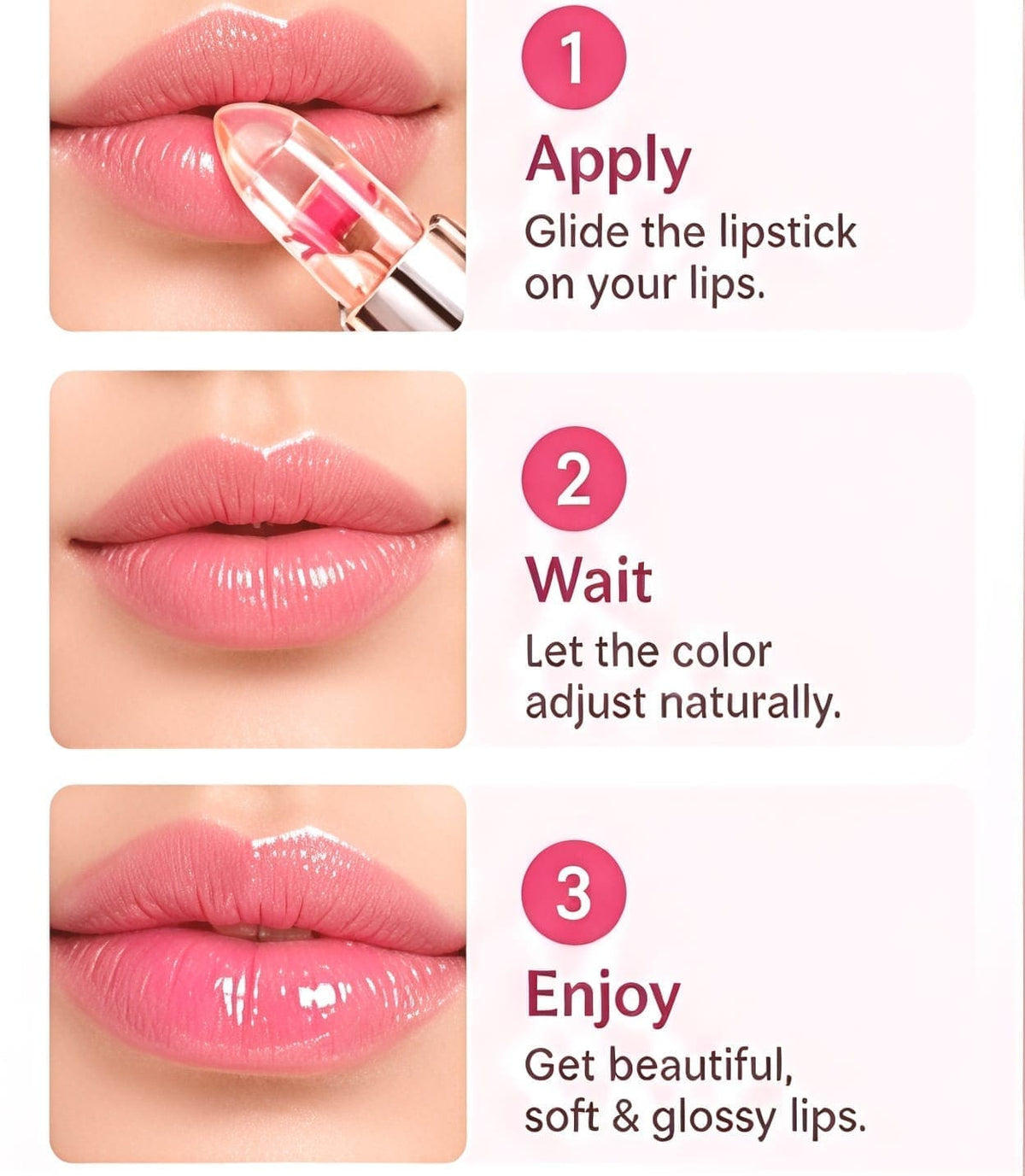 Waterproof Flower Lipstick
