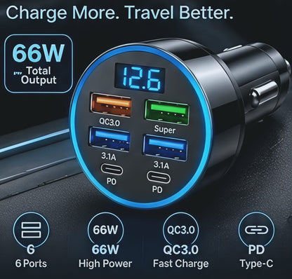 6 Port Charger Type-C