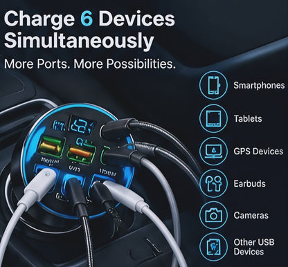 6 Port Charger Type-C